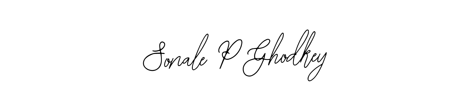 Use a signature maker to create a handwritten signature online. With this signature software, you can design (Bearetta-2O07w) your own signature for name Sonale P Ghodkey. Sonale P Ghodkey signature style 12 images and pictures png