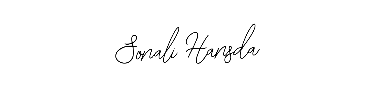 How to make Sonali Hansda name signature. Use Bearetta-2O07w style for creating short signs online. This is the latest handwritten sign. Sonali Hansda signature style 12 images and pictures png
