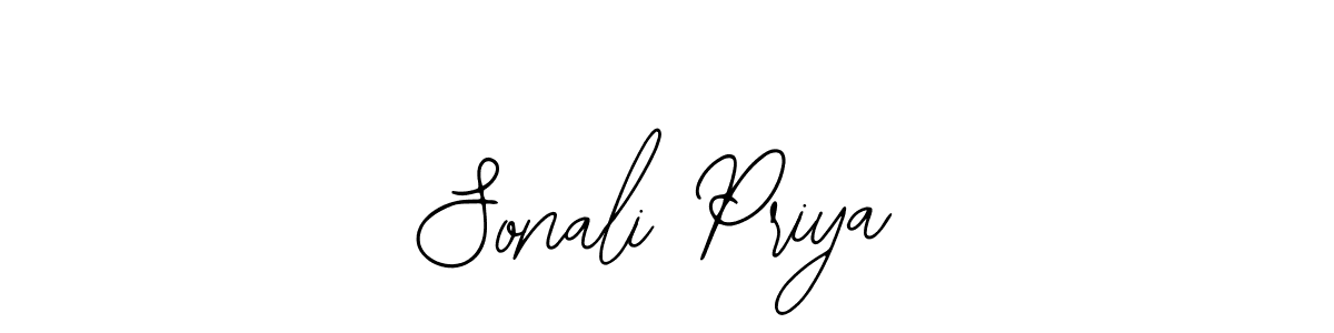 You should practise on your own different ways (Bearetta-2O07w) to write your name (Sonali Priya) in signature. don't let someone else do it for you. Sonali Priya signature style 12 images and pictures png