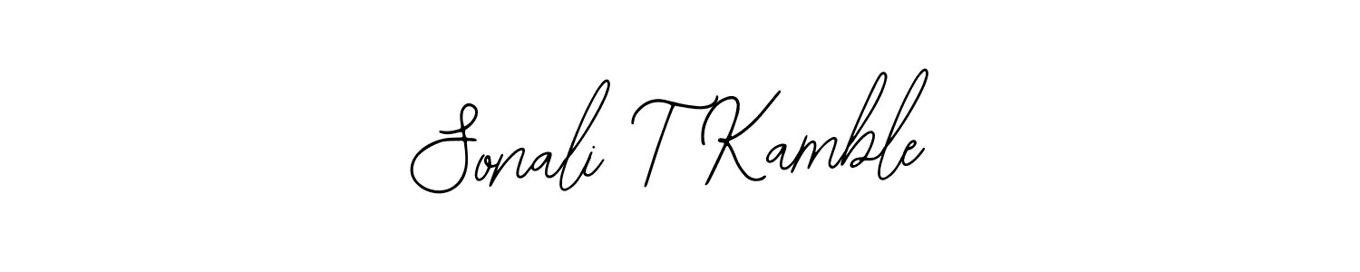 Design your own signature with our free online signature maker. With this signature software, you can create a handwritten (Bearetta-2O07w) signature for name Sonali T Kamble. Sonali T Kamble signature style 12 images and pictures png