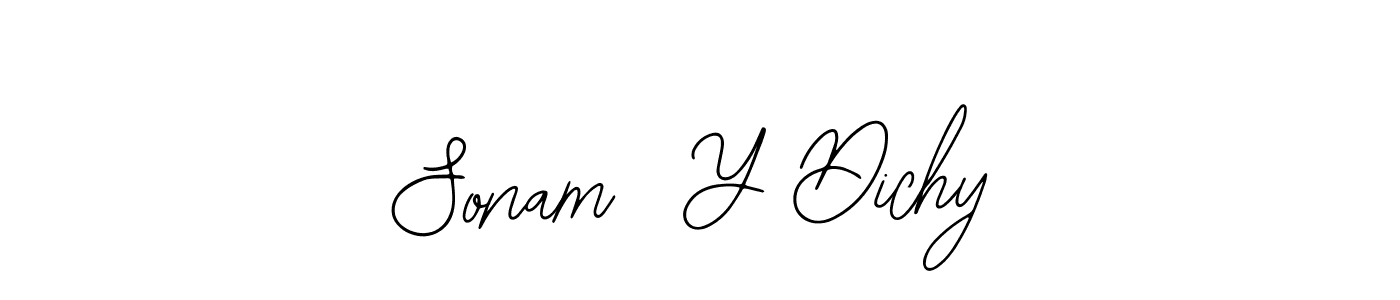 Design your own signature with our free online signature maker. With this signature software, you can create a handwritten (Bearetta-2O07w) signature for name Sonam  Y Dichy. Sonam  Y Dichy signature style 12 images and pictures png