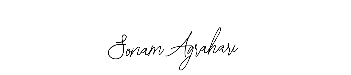 Design your own signature with our free online signature maker. With this signature software, you can create a handwritten (Bearetta-2O07w) signature for name Sonam Agrahari. Sonam Agrahari signature style 12 images and pictures png