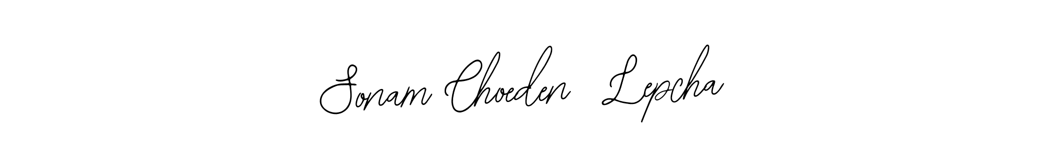 How to make Sonam Choeden  Lepcha name signature. Use Bearetta-2O07w style for creating short signs online. This is the latest handwritten sign. Sonam Choeden  Lepcha signature style 12 images and pictures png