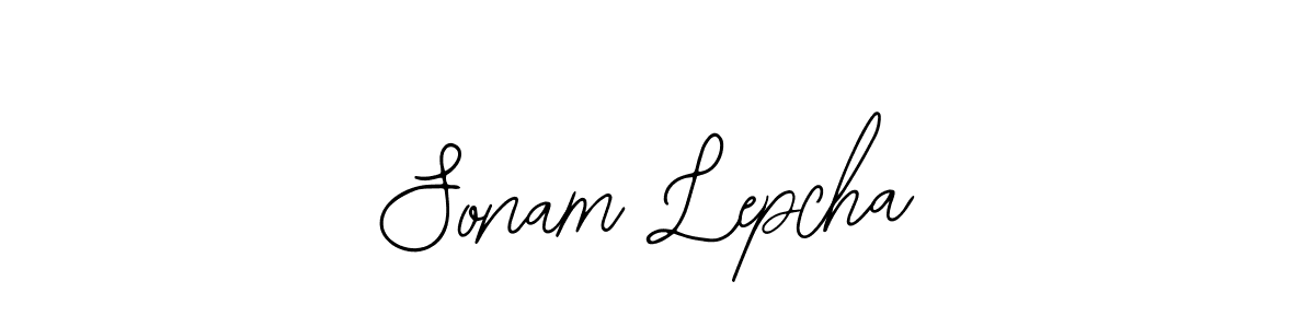 if you are searching for the best signature style for your name Sonam Lepcha. so please give up your signature search. here we have designed multiple signature styles  using Bearetta-2O07w. Sonam Lepcha signature style 12 images and pictures png