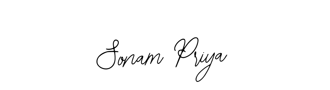 You should practise on your own different ways (Bearetta-2O07w) to write your name (Sonam Priya) in signature. don't let someone else do it for you. Sonam Priya signature style 12 images and pictures png