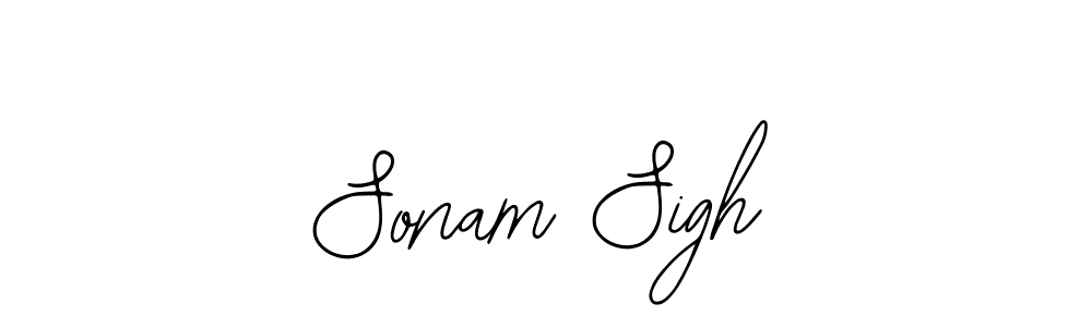 Design your own signature with our free online signature maker. With this signature software, you can create a handwritten (Bearetta-2O07w) signature for name Sonam Sigh. Sonam Sigh signature style 12 images and pictures png