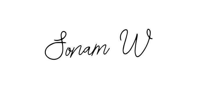 Once you've used our free online signature maker to create your best signature Bearetta-2O07w style, it's time to enjoy all of the benefits that Sonam W name signing documents. Sonam W signature style 12 images and pictures png