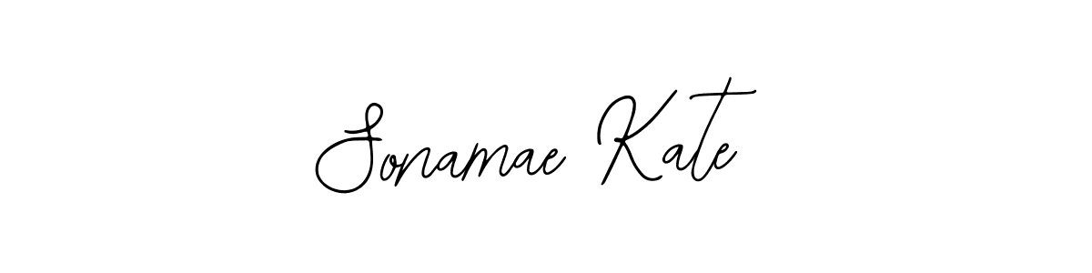 You should practise on your own different ways (Bearetta-2O07w) to write your name (Sonamae Kate) in signature. don't let someone else do it for you. Sonamae Kate signature style 12 images and pictures png