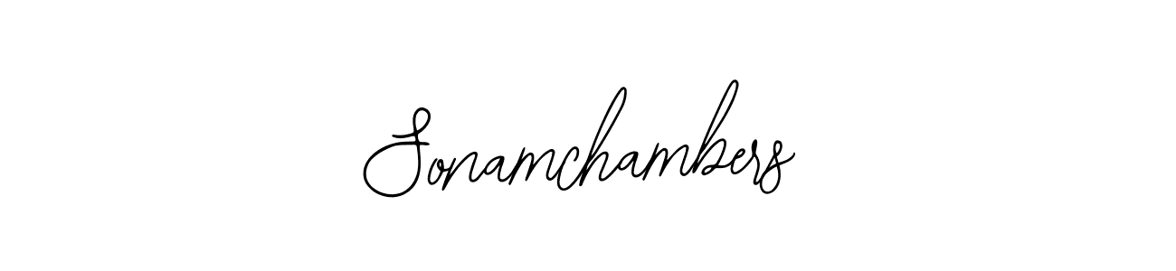 The best way (Bearetta-2O07w) to make a short signature is to pick only two or three words in your name. The name Sonamchambers include a total of six letters. For converting this name. Sonamchambers signature style 12 images and pictures png