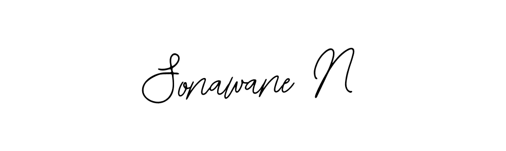 Make a beautiful signature design for name Sonawane N. With this signature (Bearetta-2O07w) style, you can create a handwritten signature for free. Sonawane N signature style 12 images and pictures png