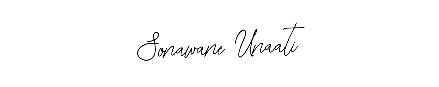 Bearetta-2O07w is a professional signature style that is perfect for those who want to add a touch of class to their signature. It is also a great choice for those who want to make their signature more unique. Get Sonawane Unaati name to fancy signature for free. Sonawane Unaati signature style 12 images and pictures png
