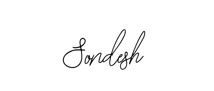 How to make Sondesh signature? Bearetta-2O07w is a professional autograph style. Create handwritten signature for Sondesh name. Sondesh signature style 12 images and pictures png