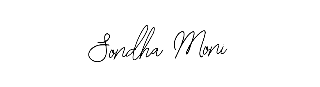 Sondha Moni stylish signature style. Best Handwritten Sign (Bearetta-2O07w) for my name. Handwritten Signature Collection Ideas for my name Sondha Moni. Sondha Moni signature style 12 images and pictures png
