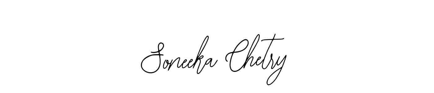 How to make Soneeka Chetry signature? Bearetta-2O07w is a professional autograph style. Create handwritten signature for Soneeka Chetry name. Soneeka Chetry signature style 12 images and pictures png