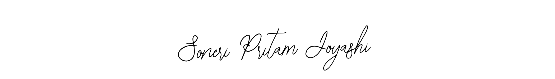 Use a signature maker to create a handwritten signature online. With this signature software, you can design (Bearetta-2O07w) your own signature for name Soneri Pritam Joyashi. Soneri Pritam Joyashi signature style 12 images and pictures png