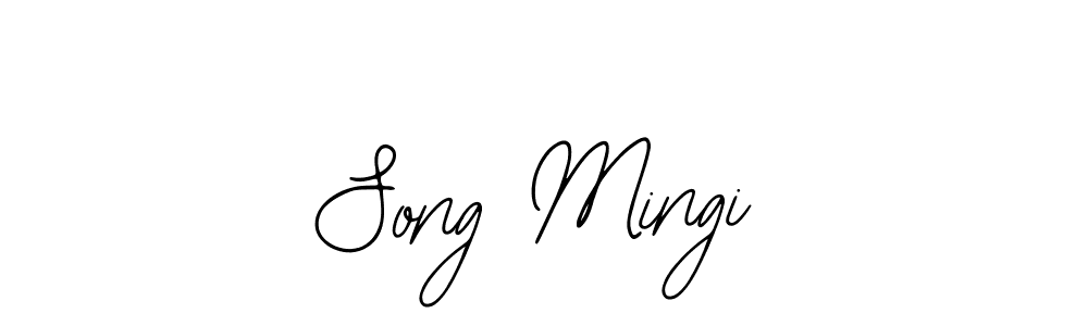 Also You can easily find your signature by using the search form. We will create Song Mingi name handwritten signature images for you free of cost using Bearetta-2O07w sign style. Song Mingi signature style 12 images and pictures png
