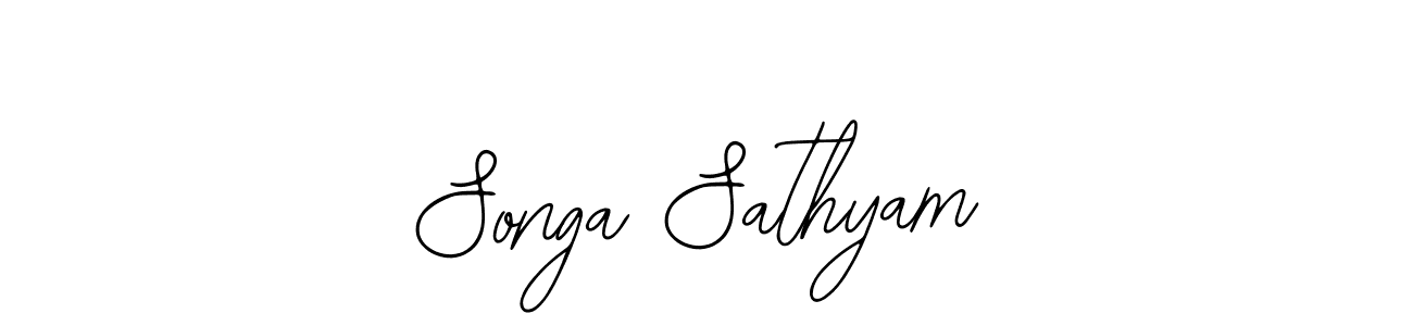 How to make Songa Sathyam signature? Bearetta-2O07w is a professional autograph style. Create handwritten signature for Songa Sathyam name. Songa Sathyam signature style 12 images and pictures png