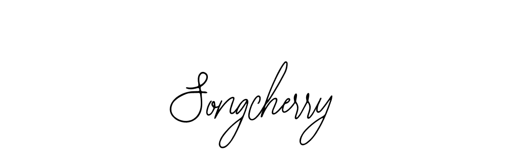 How to make Songcherry signature? Bearetta-2O07w is a professional autograph style. Create handwritten signature for Songcherry name. Songcherry signature style 12 images and pictures png