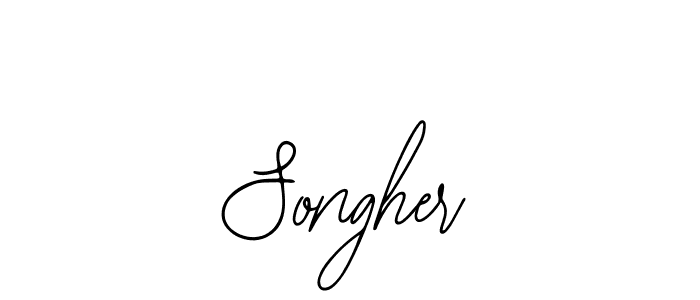 Create a beautiful signature design for name Songher. With this signature (Bearetta-2O07w) fonts, you can make a handwritten signature for free. Songher signature style 12 images and pictures png