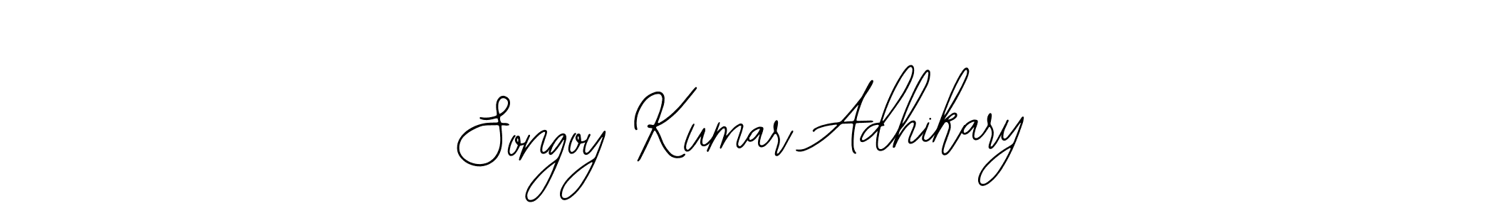 Bearetta-2O07w is a professional signature style that is perfect for those who want to add a touch of class to their signature. It is also a great choice for those who want to make their signature more unique. Get Songoy Kumar Adhikary name to fancy signature for free. Songoy Kumar Adhikary signature style 12 images and pictures png