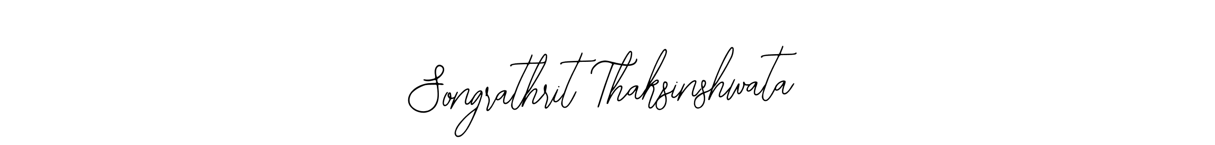 Create a beautiful signature design for name Songrathrit Thaksinshwata. With this signature (Bearetta-2O07w) fonts, you can make a handwritten signature for free. Songrathrit Thaksinshwata signature style 12 images and pictures png