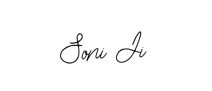 Also You can easily find your signature by using the search form. We will create Soni Ji name handwritten signature images for you free of cost using Bearetta-2O07w sign style. Soni Ji signature style 12 images and pictures png