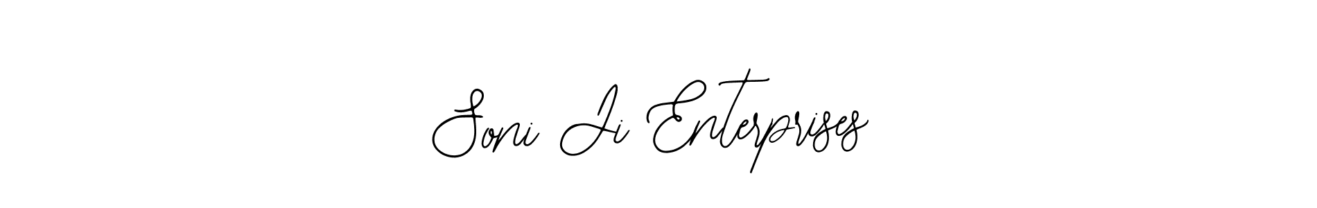 Design your own signature with our free online signature maker. With this signature software, you can create a handwritten (Bearetta-2O07w) signature for name Soni Ji Enterprises. Soni Ji Enterprises signature style 12 images and pictures png