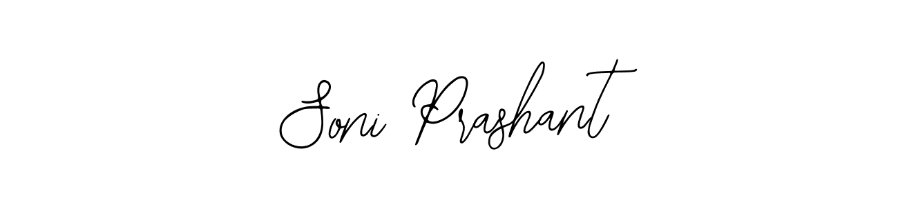 Bearetta-2O07w is a professional signature style that is perfect for those who want to add a touch of class to their signature. It is also a great choice for those who want to make their signature more unique. Get Soni Prashant name to fancy signature for free. Soni Prashant signature style 12 images and pictures png