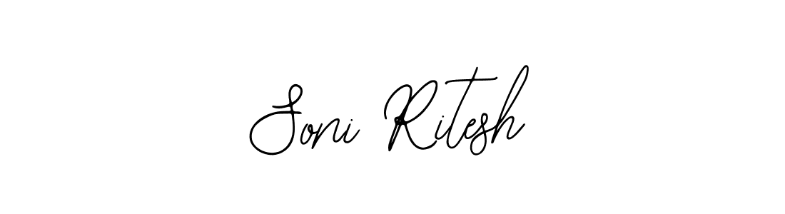 Use a signature maker to create a handwritten signature online. With this signature software, you can design (Bearetta-2O07w) your own signature for name Soni Ritesh. Soni Ritesh signature style 12 images and pictures png