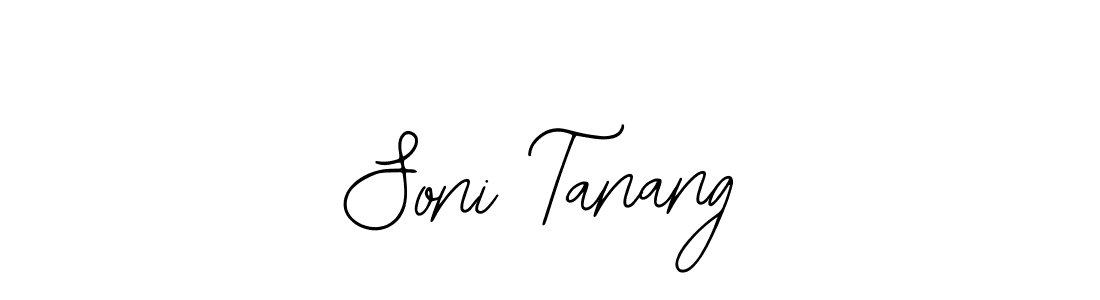 Similarly Bearetta-2O07w is the best handwritten signature design. Signature creator online .You can use it as an online autograph creator for name Soni Tanang. Soni Tanang signature style 12 images and pictures png