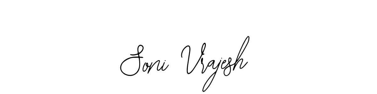 Soni Vrajesh stylish signature style. Best Handwritten Sign (Bearetta-2O07w) for my name. Handwritten Signature Collection Ideas for my name Soni Vrajesh. Soni Vrajesh signature style 12 images and pictures png