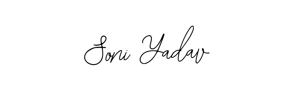 Soni Yadav stylish signature style. Best Handwritten Sign (Bearetta-2O07w) for my name. Handwritten Signature Collection Ideas for my name Soni Yadav. Soni Yadav signature style 12 images and pictures png