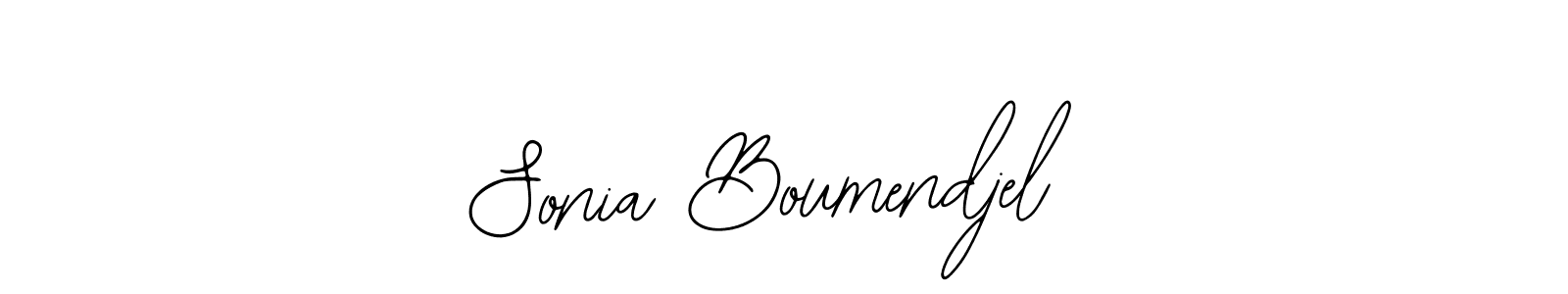 if you are searching for the best signature style for your name Sonia Boumendjel. so please give up your signature search. here we have designed multiple signature styles  using Bearetta-2O07w. Sonia Boumendjel signature style 12 images and pictures png