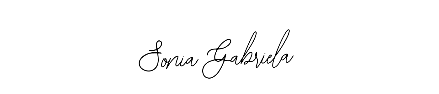 if you are searching for the best signature style for your name Sonia Gabriela. so please give up your signature search. here we have designed multiple signature styles  using Bearetta-2O07w. Sonia Gabriela signature style 12 images and pictures png