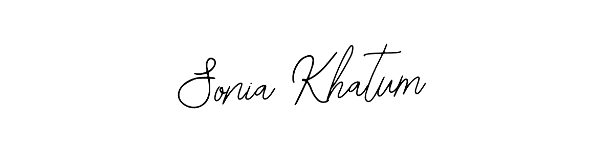 How to make Sonia Khatum signature? Bearetta-2O07w is a professional autograph style. Create handwritten signature for Sonia Khatum name. Sonia Khatum signature style 12 images and pictures png