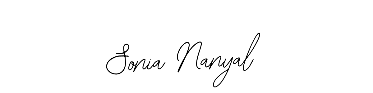 Use a signature maker to create a handwritten signature online. With this signature software, you can design (Bearetta-2O07w) your own signature for name Sonia Nanyal. Sonia Nanyal signature style 12 images and pictures png