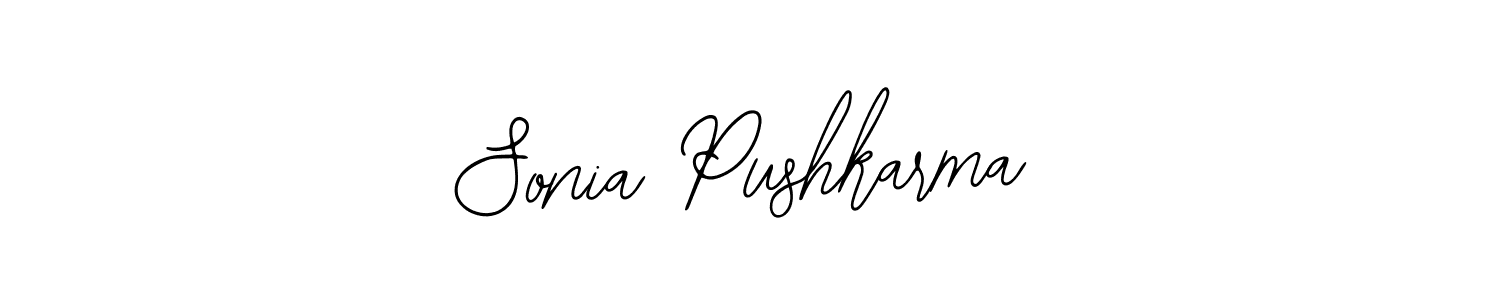 Sonia Pushkarma stylish signature style. Best Handwritten Sign (Bearetta-2O07w) for my name. Handwritten Signature Collection Ideas for my name Sonia Pushkarma. Sonia Pushkarma signature style 12 images and pictures png