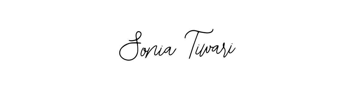 How to make Sonia Tiwari name signature. Use Bearetta-2O07w style for creating short signs online. This is the latest handwritten sign. Sonia Tiwari signature style 12 images and pictures png