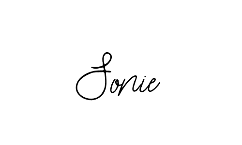 You should practise on your own different ways (Bearetta-2O07w) to write your name (Sonie) in signature. don't let someone else do it for you. Sonie signature style 12 images and pictures png