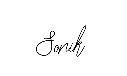 How to make Sonik name signature. Use Bearetta-2O07w style for creating short signs online. This is the latest handwritten sign. Sonik signature style 12 images and pictures png