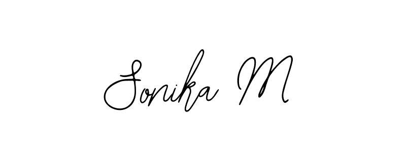 How to make Sonika M signature? Bearetta-2O07w is a professional autograph style. Create handwritten signature for Sonika M name. Sonika M signature style 12 images and pictures png