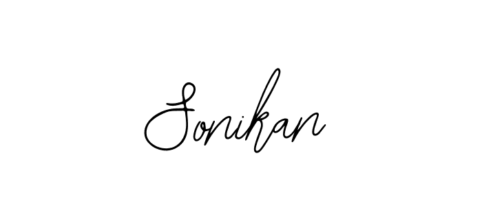 You should practise on your own different ways (Bearetta-2O07w) to write your name (Sonikan) in signature. don't let someone else do it for you. Sonikan signature style 12 images and pictures png