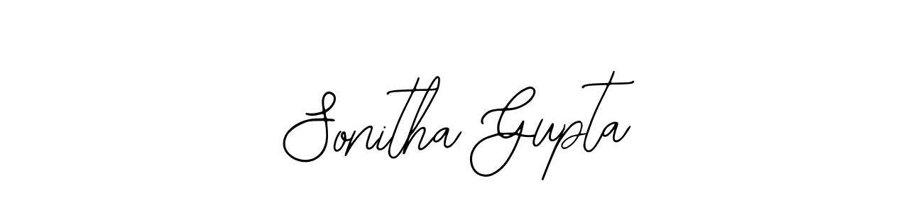 Similarly Bearetta-2O07w is the best handwritten signature design. Signature creator online .You can use it as an online autograph creator for name Sonitha Gupta. Sonitha Gupta signature style 12 images and pictures png