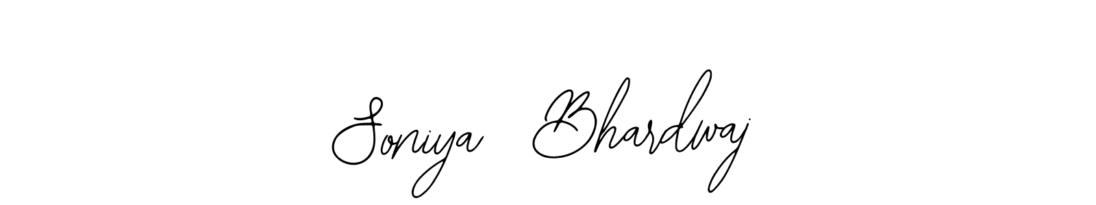 Make a short Soniya  Bhardwaj signature style. Manage your documents anywhere anytime using Bearetta-2O07w. Create and add eSignatures, submit forms, share and send files easily. Soniya  Bhardwaj signature style 12 images and pictures png