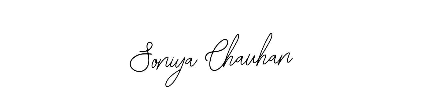 How to make Soniya Chauhan name signature. Use Bearetta-2O07w style for creating short signs online. This is the latest handwritten sign. Soniya Chauhan signature style 12 images and pictures png