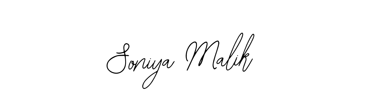 Make a beautiful signature design for name Soniya Malik. Use this online signature maker to create a handwritten signature for free. Soniya Malik signature style 12 images and pictures png