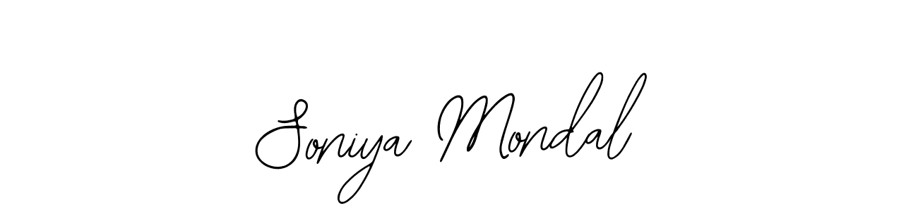 Make a short Soniya Mondal signature style. Manage your documents anywhere anytime using Bearetta-2O07w. Create and add eSignatures, submit forms, share and send files easily. Soniya Mondal signature style 12 images and pictures png