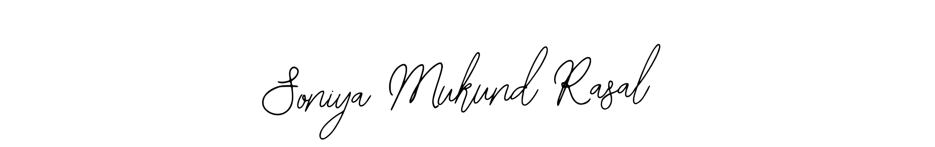 Design your own signature with our free online signature maker. With this signature software, you can create a handwritten (Bearetta-2O07w) signature for name Soniya Mukund Rasal. Soniya Mukund Rasal signature style 12 images and pictures png