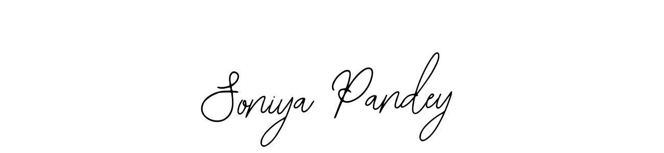 How to make Soniya Pandey name signature. Use Bearetta-2O07w style for creating short signs online. This is the latest handwritten sign. Soniya Pandey signature style 12 images and pictures png