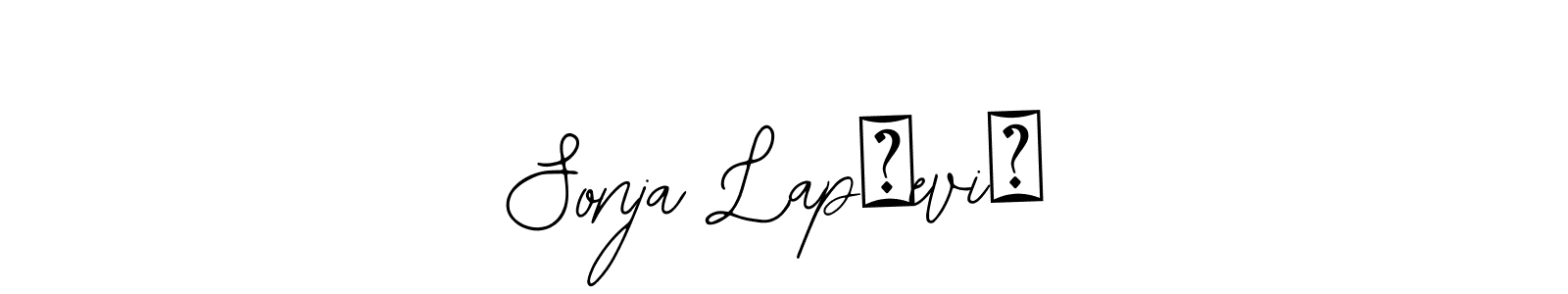 How to make Sonja Lapčević name signature. Use Bearetta-2O07w style for creating short signs online. This is the latest handwritten sign. Sonja Lapčević signature style 12 images and pictures png